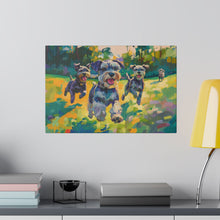Load image into Gallery viewer, Vibrant Schnauzer Dogs Canvas Wall Art