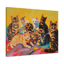 Load image into Gallery viewer, Colorful Cat Canvas Art - Vibrant Cat Portraits for Cat Lovers