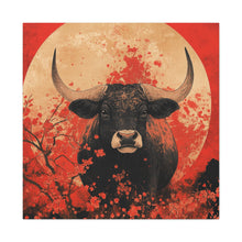 Load image into Gallery viewer, Lunar Year of the Ox - Stretched Matte Print for Home Decor