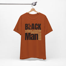 Load image into Gallery viewer, Empowering Unisex Jersey Tee - "I Am BLACK Man: Powerful Leader, Intelligent, Ambitious, Blessed"