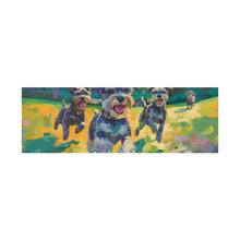 Load image into Gallery viewer, Vibrant Schnauzer Dogs Canvas Wall Art