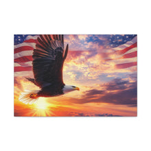 Load image into Gallery viewer, Eagle Sunset Canvas Wall Art - Patriotic Home Decor
