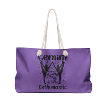 Load image into Gallery viewer, Weekender Bag - Gemini