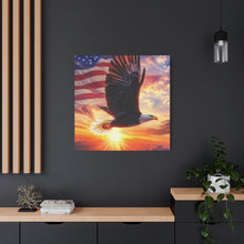 Load image into Gallery viewer, Patriotic Eagle Canvas Wall Art