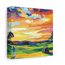 Load image into Gallery viewer, Vibrant Golf Sunset Canvas Art