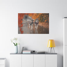 Load image into Gallery viewer, Husky Wall Art Canvas - Autumn Vibes Home Decor