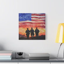 Load image into Gallery viewer, Inspirational Police Wall Art Canvas - Support Our Heroes