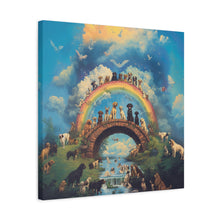 Load image into Gallery viewer, Rainbow Bridge Dog Canvas Artwork - Pet Lovers Home Decor
