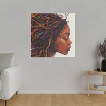 Load image into Gallery viewer, Grounded Woman of Color Matte Canvas, Stretched, 0.75"