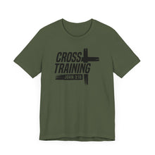 Load image into Gallery viewer, Faith Inspired Unisex Jersey Tee - 'Cross Training' with John 3:16