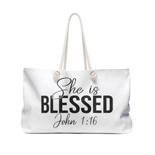 Load image into Gallery viewer, She is Blessed Weekender Bag
