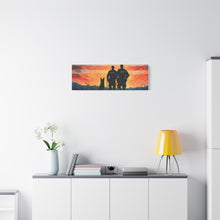 Load image into Gallery viewer, Patriotic Canvas Print - Heroes and Their Dogs - Perfect for Veterans Day and Memorial Day