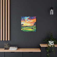 Load image into Gallery viewer, Vibrant Golf Sunset Canvas Art
