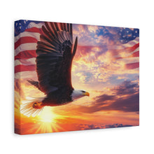 Load image into Gallery viewer, Eagle Sunset Canvas Wall Art - Patriotic Home Decor