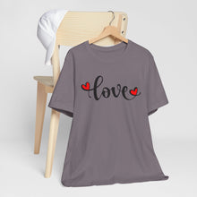 Load image into Gallery viewer, Love Graphic Unisex Short Sleeve Tee - Perfect for Valentine's Day and Everyday Wear