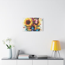 Load image into Gallery viewer, Vibrant Floral Canvas Wall Art, Butterfly Decor
