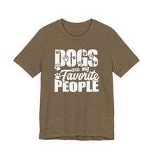 Load image into Gallery viewer, Dogs Are My Favorite People Unisex Jersey Tee