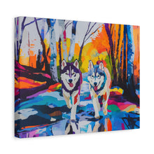 Load image into Gallery viewer, Husky Canvas Art