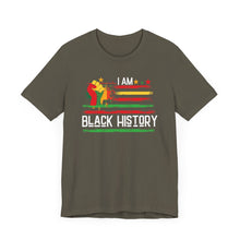 Load image into Gallery viewer, I Am Black History Unisex Short Sleeve Tee - Celebrate Heritage & Culture