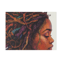 Load image into Gallery viewer, Grounded Woman of Color Matte Canvas, Stretched, 0.75"