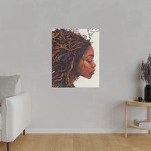 Load image into Gallery viewer, Grounded Woman of Color Matte Canvas, Stretched, 0.75"