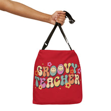 Load image into Gallery viewer, Adjustable Tote Bag (AOP) - Groovy Teacher