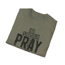 Load image into Gallery viewer, Leopard Print Pray Unisex Softstyle T-Shirt – Faith-Inspired Casual Wear