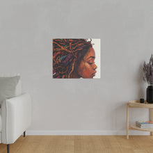 Load image into Gallery viewer, Grounded Woman of Color Matte Canvas, Stretched, 0.75"