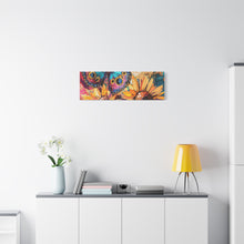 Load image into Gallery viewer, Colorful Butterfly and Sunflowers Canvas Art, Nature Wall Decor, Flower Artwork, Gift for Home, Boho Decor, Vibrant Art Print