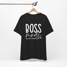 Load image into Gallery viewer, Boss Mode Unisex Jersey Tee - Motivational Short Sleeve Shirt for Entrepreneurs