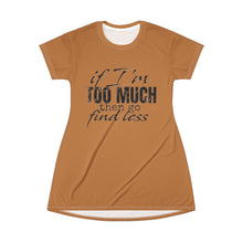Load image into Gallery viewer, T-Shirt Dress (AOP) - Find Less