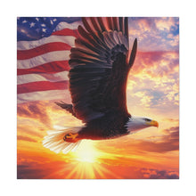 Load image into Gallery viewer, Patriotic Eagle Canvas Wall Art