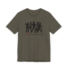 Load image into Gallery viewer, I ❤️ Live Dancing Unisex Jersey Tee – Perfect for Dance Lovers