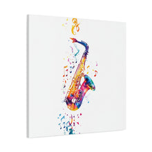 Load image into Gallery viewer, Vibrant Saxophone Canvas Wall Art - Perfect for Music Lovers