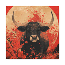 Load image into Gallery viewer, Lunar Year of the Ox - Stretched Matte Print for Home Decor