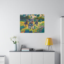 Load image into Gallery viewer, Vibrant Schnauzer Dogs Canvas Wall Art