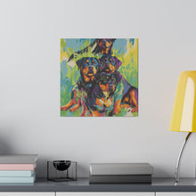 Load image into Gallery viewer, Rottweilers Canvas Art