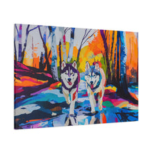 Load image into Gallery viewer, Husky Canvas Art