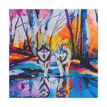 Load image into Gallery viewer, Husky Canvas Art