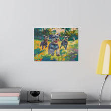 Load image into Gallery viewer, Vibrant Schnauzer Dogs Canvas Wall Art
