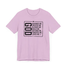 Load image into Gallery viewer, Inspirational God Quote Unisex Jersey Tee