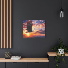 Load image into Gallery viewer, Eagle Sunset Canvas Wall Art - Patriotic Home Decor