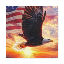 Load image into Gallery viewer, Patriotic Eagle Canvas Wall Art