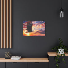 Load image into Gallery viewer, Eagle Sunset Canvas Wall Art - Patriotic Home Decor