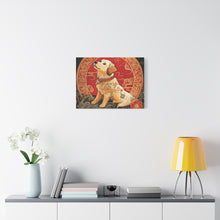 Load image into Gallery viewer, Lunar Year of the Dog Art Canvas - Stretched Wall Decor for Dog Lovers