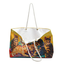 Load image into Gallery viewer, Colorful Cat Weekender Bag