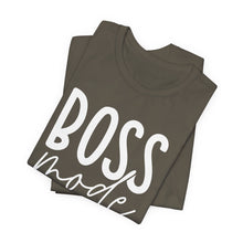 Load image into Gallery viewer, Boss Mode Unisex Jersey Tee - Motivational Short Sleeve Shirt for Entrepreneurs