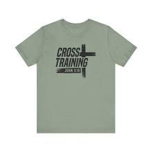 Load image into Gallery viewer, Faith Inspired Unisex Jersey Tee - 'Cross Training' with John 3:16