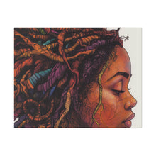 Load image into Gallery viewer, Grounded Woman of Color Matte Canvas, Stretched, 0.75"