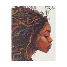 Load image into Gallery viewer, Grounded Woman of Color Matte Canvas, Stretched, 0.75"